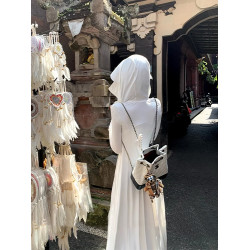 冰絲全身超長款防曬衣女2025夏季新款戶外輕薄防紫外線防曬裙收腰