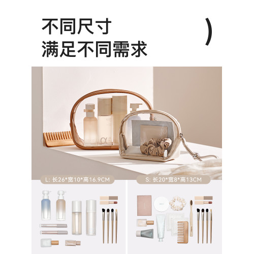 化妝包女可攜式化妝品收納包大容量2024新款高級旅行洗漱包防水小包