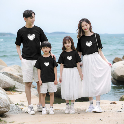 炸街親子裝夏季一家三口四口母子母女裝紗裙子2025新款潮洋氣夏裝