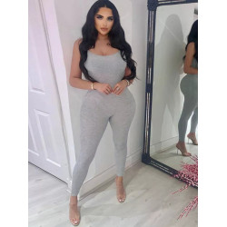 Women's camisole tight yoga jumpsuit女式吊帶緊身瑜伽連體衣新