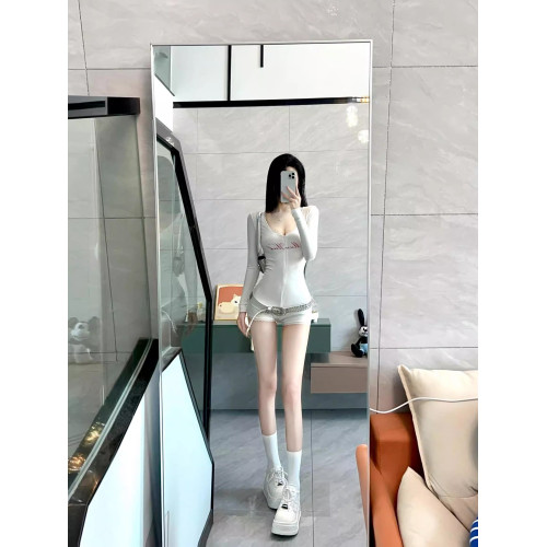 Gentle春季新款蕾絲印花修身彈力瑜伽褲健身服休閒辣妹連體衣