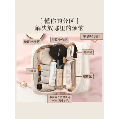 化妝包2025新款女手提可攜式旅行口紅收納小包洗漱品大容量收納袋