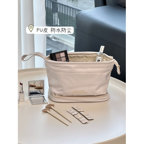 化妝包女化妝刷收納包小型可攜式襍物大容量旅行洗漱多功能精緻