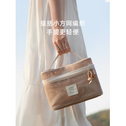 裡序化妝包女2025新款可攜式外出旅行大容量分區收納包手提包袋