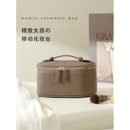 天縱化妝包女可攜式帶鏡子化妝品收納包2025新款出差旅行化妝箱子