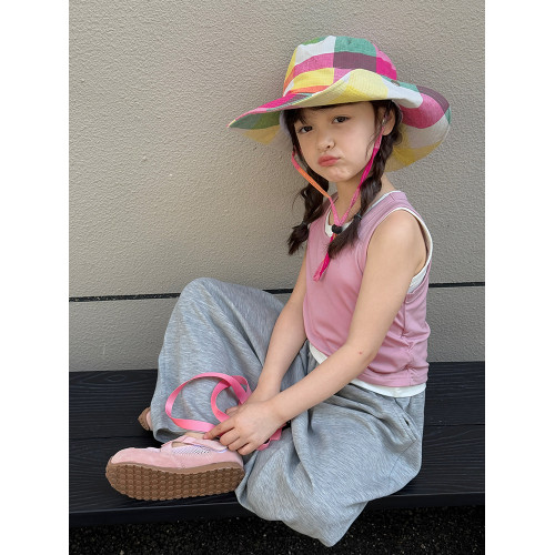 柒號童倉女童韓版兩件套圓領背心夏裝新款女大童曡穿休閒上衣潮