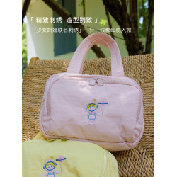 手提尼龍化妝包女洗漱包大容量分區旅行化妝品收納包2025新款可攜式