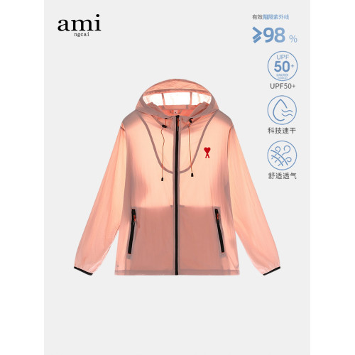 Ami ngcai官方薄款防曬衣夏季新款男女速乾戶外皮膚衣upf50+外套