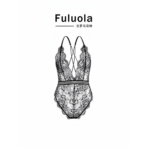 Fuluola2025新款性感連體衣女透明內衣若隱若現薄純欲高級感睡衣