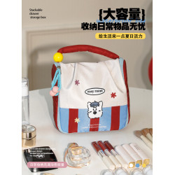 網紅爆款手拎化妝包女2025新款可攜式大容量洗漱包可攜式手提收納包