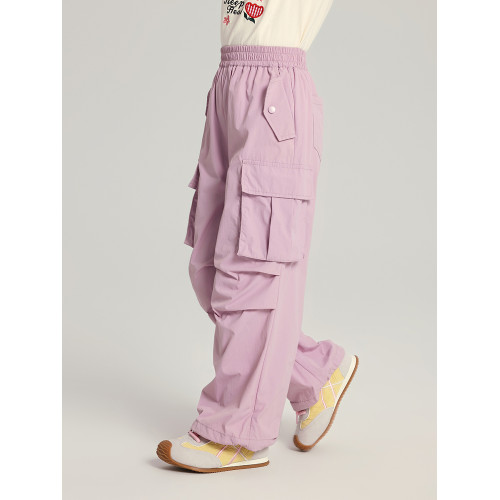 布丁哈魯童裝夏裝女童洋氣褲子2026夏季新款兒童潮酷百搭工裝長褲