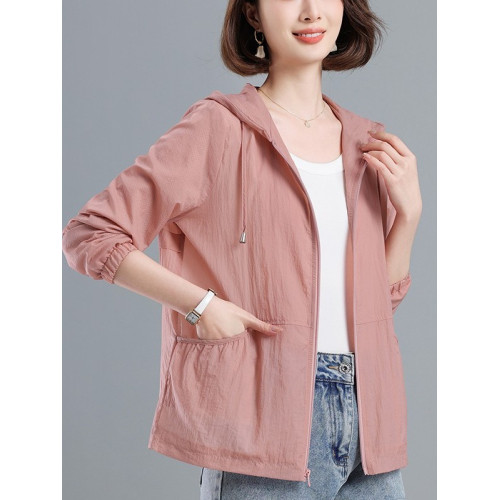 防曬衣女連帽2025年夏季新款防曬服洋氣減齡中年媽媽大碼輕薄外套