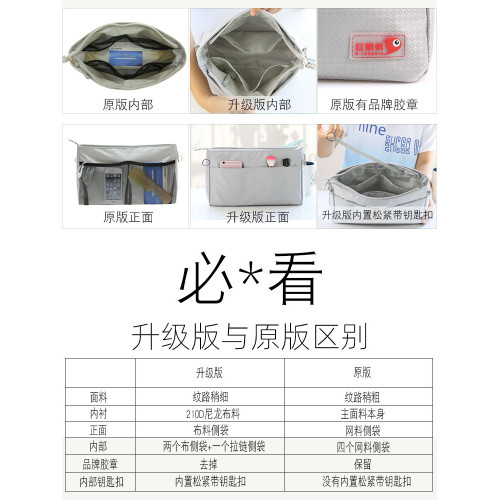 提花防水尼龍可變包中包內膽包收納包整理包化妝包化妝袋韓國新款