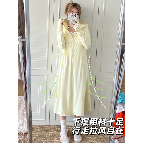 大擺裁剪！走路帶風的涼感冰絲防曬衣夏季防紫外線全身戶外防曬服