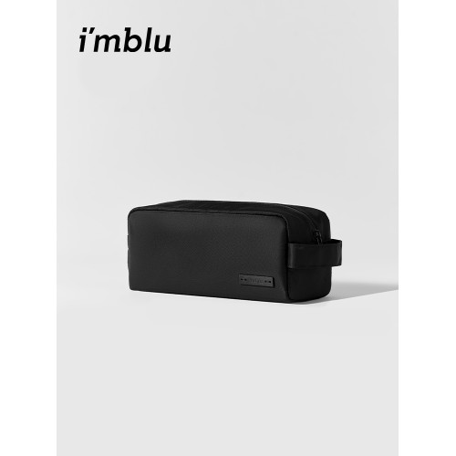 imblu 洗漱包可攜式再生尼龍防水化妝包旅行出差男高級健身女收納袋