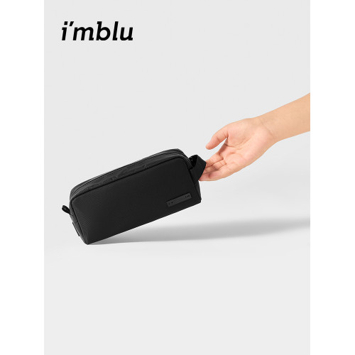 imblu 洗漱包可攜式再生尼龍防水化妝包旅行出差男高級健身女收納袋