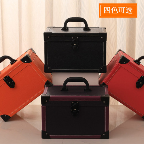 高檔帶鏡子手提足療技師工具箱居家化妝品收納箱採耳足浴收納盒子