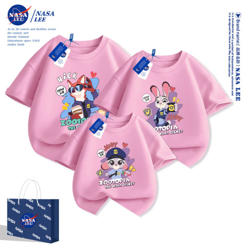 NASA不一樣的親子裝夏裝一家三口短袖t恤純棉2025新款炸街母女裝