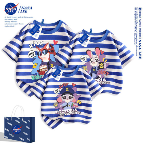 NASA不一樣的親子裝夏裝一家三口短袖t恤純棉2025新款炸街母女裝