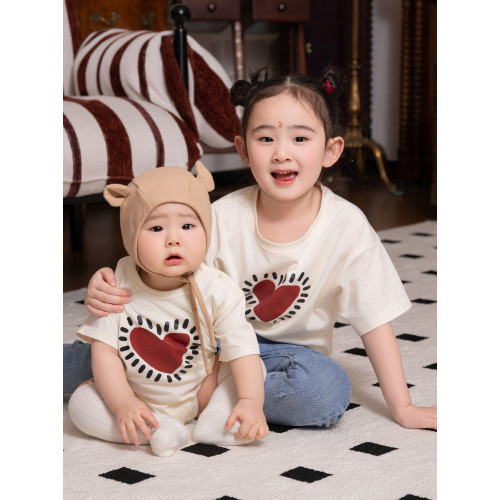 全家福親子裝一家三口四口滿月小月齡百天周嵗嬰兒母子母女親子照