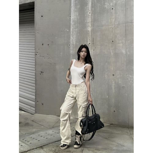 GARIS 後背設計感外穿吊帶背心上衣2025新款性感辣妹修身連體衣夏