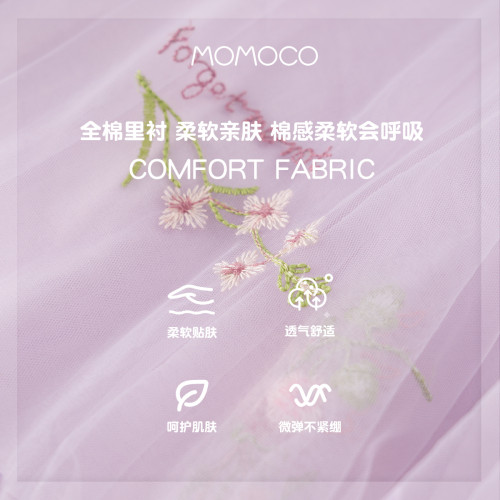 MOMOCO/瑪米瑪卡女童連衣裙2025夏季新款中大童洋氣花卉公主紗裙