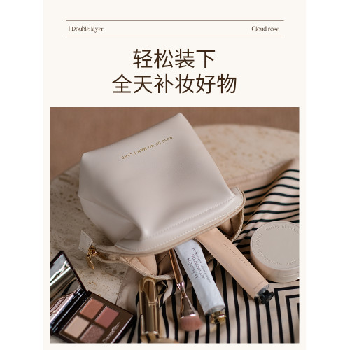 裡序化妝包女2025新款高級可攜式口紅收納包小號旅行隨身迷你零錢袋