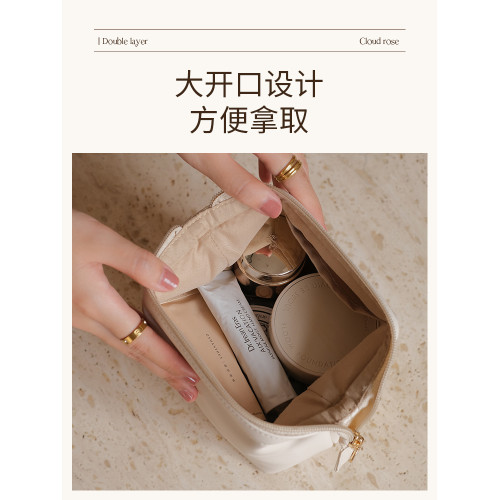 裡序化妝包女2025新款高級可攜式口紅收納包小號旅行隨身迷你零錢袋
