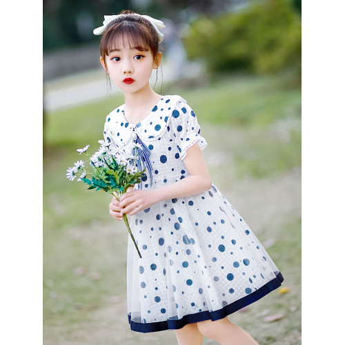 英國Next Road女童連衣裙2025年夏季新款洋氣網紅兒童韓版公主裙