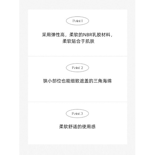 韓國PICCASSO三角化妝海綿粉撲乾溼兩用6塊裝粉底腮紅膏修容膏