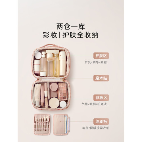 化妝包女2025新款可攜式旅行手提洗漱包大容量高級化妝品收納包高級
