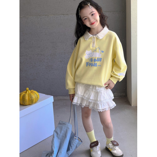 女童半身裙秋季2025新款兒童韓版蓬蓬蛋糕裙短裙子女孩洋氣公主裙
