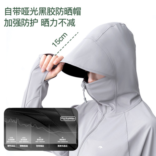 KIIYOO棵柚披肩防曬衣女外套防紫外線皮膚衣服寬松短款2024新款潮