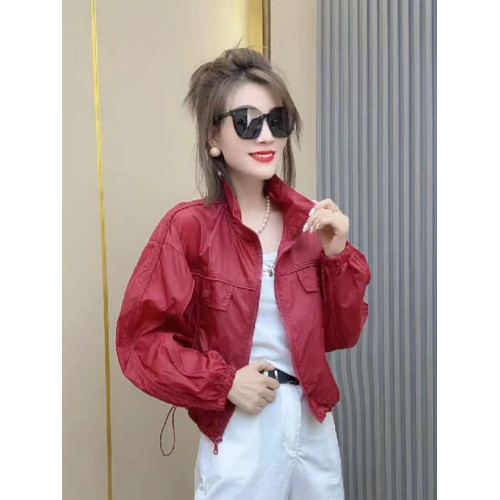 歐範小個子防曬衣女潮款長袖純色洋氣時尚百搭短款薄外套
