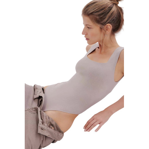 度假沙灘性感遮肚連體泳衣女Fp新款打底連體衣襠部可開bodysuit棉