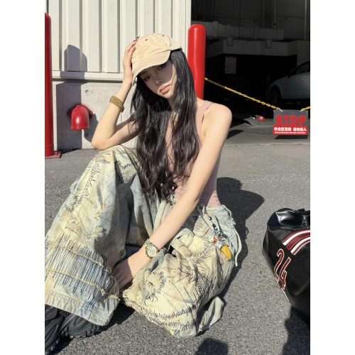 PUT 歐美辣妹風性感卡其色連體衣女2025新款修身顯瘦內搭外穿
