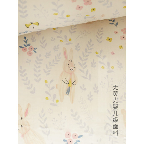小米饃饃田園碎花單件床單床包葉子兔子純棉雙層紗布臥室床上用品