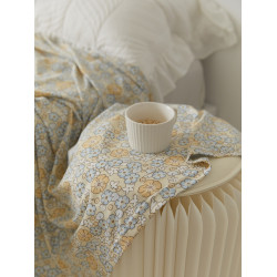 Sharemily裸睡針織棉小碎花床單床包單件 卡通純棉全棉天竺棉單品