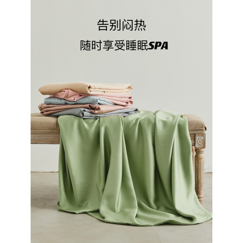 告別悶熱！夏季絲滑涼爽60支蘭精天絲床笠單件裸肌垂感純色床罩