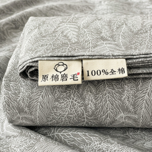 品牌純棉床笠罩型床單件加厚老粗布磨毛100全棉2025新款四季通用