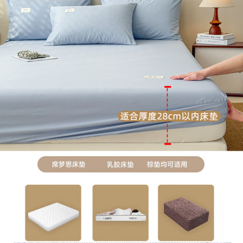 純色全棉床笠單件純棉床罩床墊套加厚防滑床單罩2025新款四季通用
