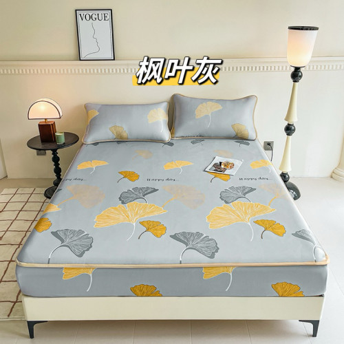 特！兩套入！黑科技涼感絲面料大涼皮複合5D透氣網孔床笠三件套