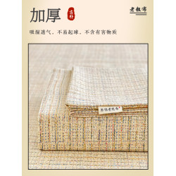 簡約老粗布床笠單件2025新款床單單件棉麻老式涼蓆炕單床笠三件套