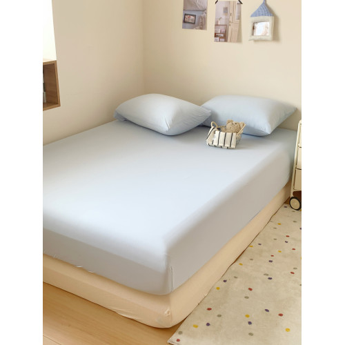 冰皮涼感丨夏季床包三件套 純色簡約床罩