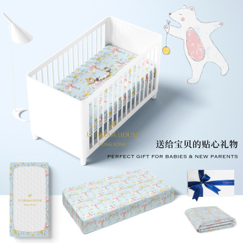 冬日夥伴兒童真絲床笠22姆米重磅桑蠶絲床單母嬰幼A類寶寶周嵗禮