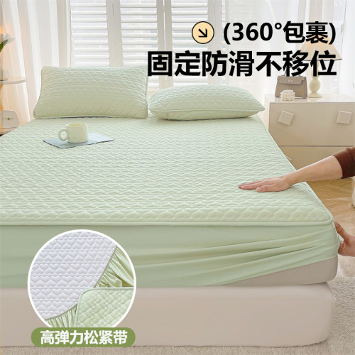 A類防水隔尿床笠墊被褥子加厚夾棉床罩床單件2025新款純色床簽套
