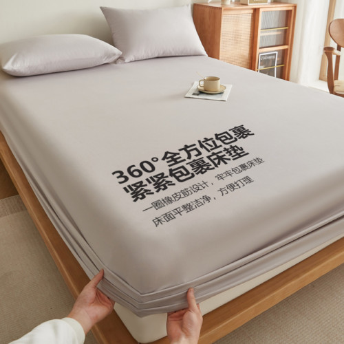 全棉長絨棉單品床笠純色加寬30/35/40床笠罩純棉加密三件套四季款