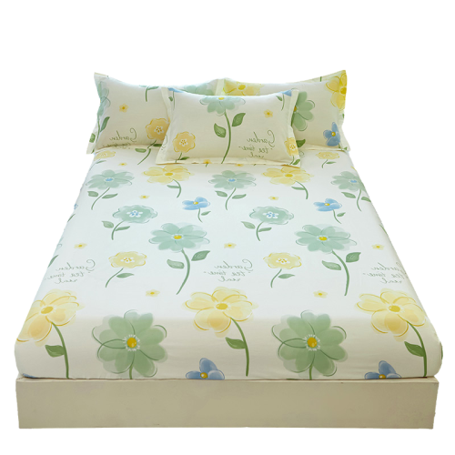 單人床包200cmx220cm純棉100全棉2025新款四季通用單件四件套1.8m