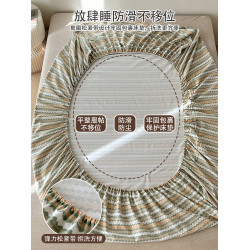 夏季A類純棉老粗布床笠單件床罩全棉防塵套涼感床單床墊套2三件套