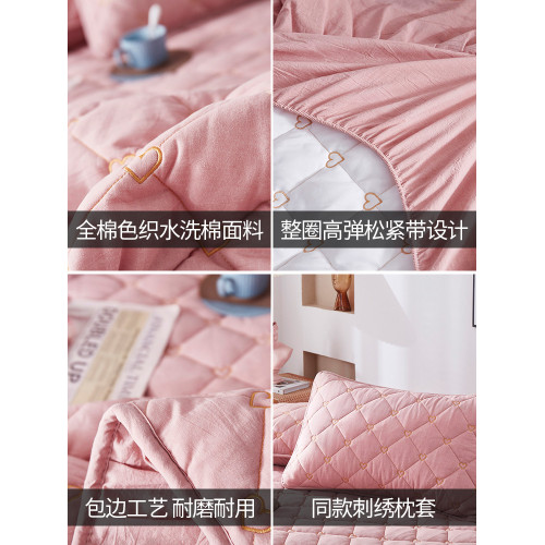 品牌100全棉床笠罩帶裙花邊二合一體純棉夾床單件2025年新款四季